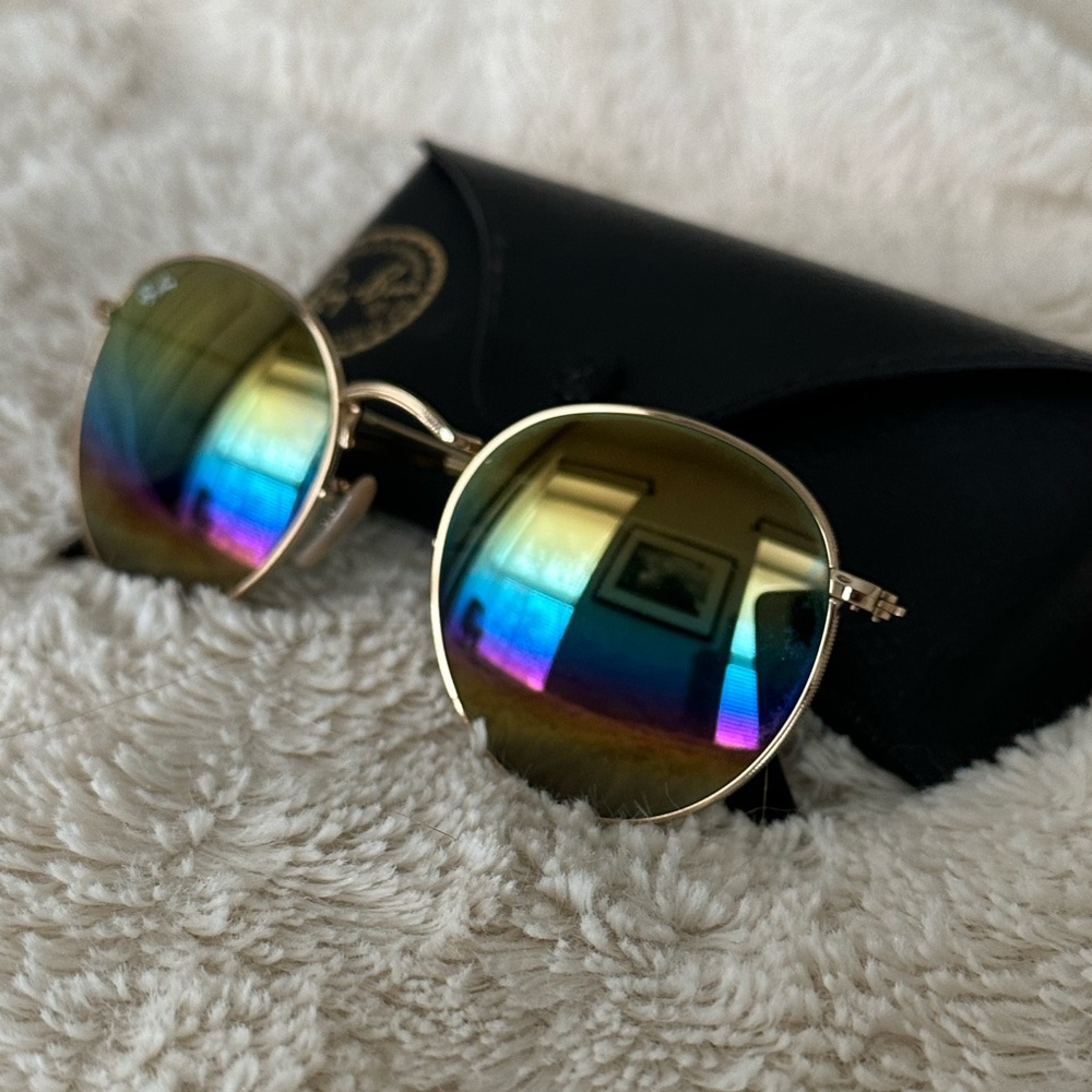 Round Ray-Ban Rainbow Lens Sunglasses
